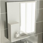 Ficha técnica e caractérísticas do produto Espelheira de Banheiro 23 Quadrada 60 Cm Branco - Tomdo