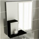 Ficha técnica e caractérísticas do produto Espelheira de Banheiro 23 Quadrada 60 Cm - Preto