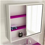 Ficha técnica e caractérísticas do produto Espelheira de Banheiro 22 Quadrada 60 Cm - Roxo