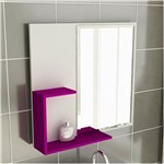 Ficha técnica e caractérísticas do produto Espelheira de Banheiro 23 Quadrada 60 Cm - Roxo