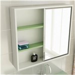 Ficha técnica e caractérísticas do produto Espelheira de Banheiro 22 Quadrada 60 Cm - Verde Claro