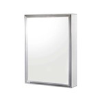 Ficha técnica e caractérísticas do produto Espelheira de Sobrepor Cristal 1105-3 44x58,5cm Branco Cris-Metal