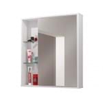 Ficha técnica e caractérísticas do produto Espelheira para Banheiro 1 Porta Miami Móveis Bechara Branco