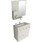 Ficha técnica e caractérísticas do produto Espelheira para Banheiro 1568 (60x58x12cm) Branco - Tomdo