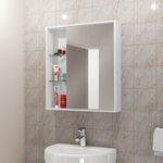 Ficha técnica e caractérísticas do produto Espelheira Para Banheiro Miami Branco - Móveis Bechara