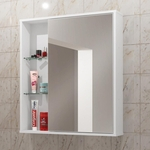 Ficha técnica e caractérísticas do produto Espelheira para Banheiro Miami - Branco - Móveis Bechara