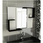 Ficha técnica e caractérísticas do produto Espelheira para Banheiro Modelo 23 80 Cm Tomdo - Preto