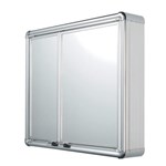 Ficha técnica e caractérísticas do produto Espelheira para Banheiro 2 Portas 54cmx45cm Astra Cromado