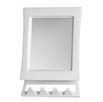 Ficha técnica e caractérísticas do produto Espelheira para Banheiro Vidro Branco 20x13x3cm Sobrepor Magnus Portátil Expambox