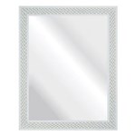 Ficha técnica e caractérísticas do produto Espelho Branco Riscado 37x47cm - Branco