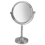 Ficha técnica e caractérísticas do produto Espelho com Aumento de Mesa Dupla Face 32 Cm