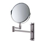 Ficha técnica e caractérísticas do produto Espelho de Aumento Dupla Face Articulado 8482 Mor