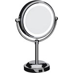 Ficha técnica e caractérísticas do produto Espelho de Aumento Dupla Face com Iluminação LED