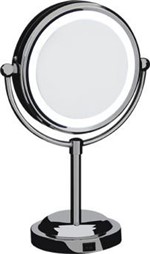 Ficha técnica e caractérísticas do produto Espelho de Aumento Dupla Face com Led - Mor