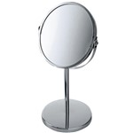 Ficha técnica e caractérísticas do produto Espelho de Aumento Dupla Face Cromado Mor