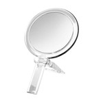 Ficha técnica e caractérísticas do produto Espelho de Mão Dupla Face Modelo 20102 Cristal
