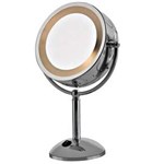 Ficha técnica e caractérísticas do produto Espelho de Mesa G-Life Dupla Face Light JY1000 - 220V