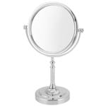 Ficha técnica e caractérísticas do produto Espelho de Mesa 2X Dupla Face Redondo com Pedestal Unyhome