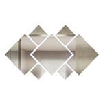 Ficha técnica e caractérísticas do produto Espelho Decorativo Acrílico 100x50cm 7 Peças 1013 - Ideal Ferramentas