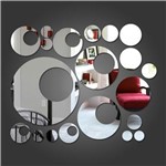 Ficha técnica e caractérísticas do produto Espelho Decorativo Círculos e Bolas