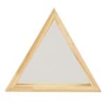 Ficha técnica e caractérísticas do produto Espelho Decorativo Folk Triângulo Natural 25cm