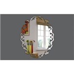 Ficha técnica e caractérísticas do produto Espelho Decorativo Veneziano Acrílico Oval