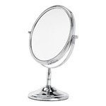 Ficha técnica e caractérísticas do produto Espelho Dupla Face para Bancada 16,5X25 Cm Prata Brinox - Prata