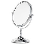 Ficha técnica e caractérísticas do produto Espelho Dupla Face para Bancada 16x25cm Aço Cromado 1937/101 - Brinox Prata - 19 X 27 CM
