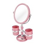 Ficha técnica e caractérísticas do produto Espelho Maquiagem 5X Aumento Awa16125 Jacki Design - Rosa