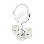 Ficha técnica e caractérísticas do produto Espelho Maquiagem 5X Aumento Branco Awa17139 Jacki Design