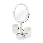 Ficha técnica e caractérísticas do produto Espelho Mesa Maquiagem 5X Aumento Awa16125 - Jacki Design - Branco