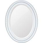 Espelho Oval Bisotê 26409 (25x37cm) Branco Puro - Ornamental Design