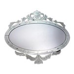 Ficha técnica e caractérísticas do produto Espelho Oval BTC Veneziano – 26cm