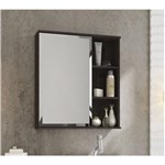 Ficha técnica e caractérísticas do produto Espelho para Banheiro Treviso com Porta e Prateleiras Café - Marrom
