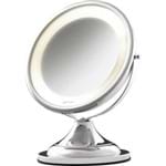 Ficha técnica e caractérísticas do produto Espelho para Maquiagem com Luz e Aumento Crysbel 110V
