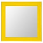 Ficha técnica e caractérísticas do produto Espelho Quadrado Provençal com Moldura Amarela 40x40cm