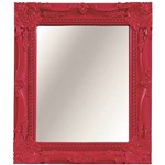 Ficha técnica e caractérísticas do produto Espelho Vermelho Pequeno Moldura Decorada Flash