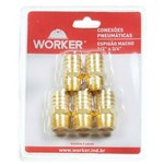 Ficha técnica e caractérísticas do produto Espigão Macho 1/2" X 1/2" Worker