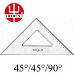 Ficha técnica e caractérísticas do produto Esquadro Acrílico 45,45,90º C 2mm Desetec 32cm. Trident