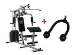 Ficha técnica e caractérísticas do produto Estação de Musculação com 80kg e Triceps Corda - Wct Fitness