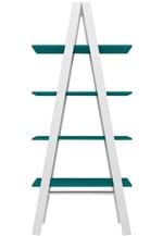 Ficha técnica e caractérísticas do produto Estante Escada com 4 Prateleira Branco/T