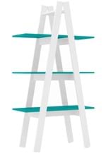 Ficha técnica e caractérísticas do produto Estante Escada com 3 Prateleira Branco/T
