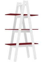 Ficha técnica e caractérísticas do produto Estante Escada com 3 Prateleira Branco/V