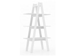 Ficha técnica e caractérísticas do produto Estante Escada com 3 Prateleiras Branco/Branco - Movelbento