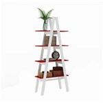 Ficha técnica e caractérísticas do produto Estante Escada Maior Rt 3048 Branco/Vermelho - Móvel Bento - Branco