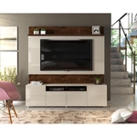 Ficha técnica e caractérísticas do produto Estante Home Para Tv 70" Quadrus Rústico Malbec/ Off White - Dj Móveis