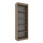 Estante Livreiro 4 Prateleiras HO-2905 Home Office Hecol Avelã TX/Branco TX