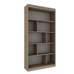 Estante Livreiro 4 Prateleiras HO-2907 Home Office Hecol Avelã TX/Branco TX