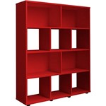 Ficha técnica e caractérísticas do produto Estante Livreiro Book Organizador Vermelha - Artely