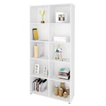 Ficha técnica e caractérísticas do produto Estante Livreiro Clean 90cm com 8 Prateleiras Branco - Artany